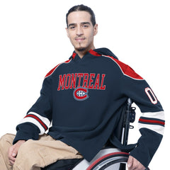 Montreal Canadiens G-III Sports by Carl Banks Adaptive Wear Lord Stanley Hooded Long Sleeve Sweatshirt - Navy | US 202986081