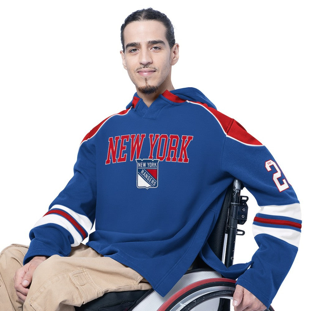 New York Rangers G-III Sports by Carl Banks Adaptive Wear Lord Stanley Hooded Long Sleeve Sweatshirt - Royal | US 202986087