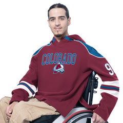 Colorado Avalanche G-III Sports by Carl Banks Adaptive Wear Lord Stanley Hooded Long Sleeve Sweatshirt - Burgundy | US 202986095