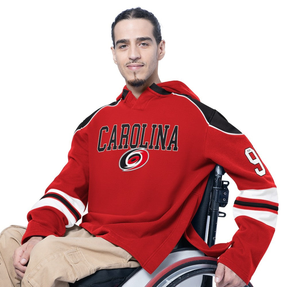 Carolina Hurricanes G-III Sports by Carl Banks Adaptive Wear Lord Stanley Hooded Long Sleeve Sweatshirt - Red | US 202986099