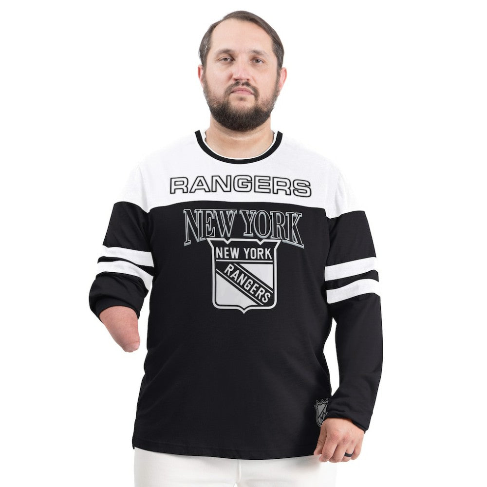 New York Rangers G-III Sports by Carl Banks Adaptive Wear Outlast Durene Long-Sleeve T-Shirt - Black | US 202986120