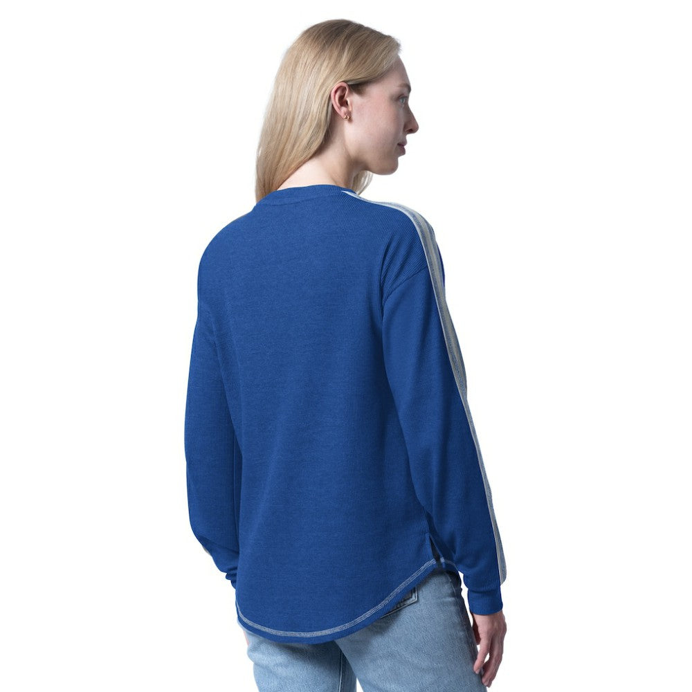 Tampa Bay Lightning G-III 4Her by Carl Banks Women's Advantage Thermal Long-Sleeve Tri-Blend T-Shirt - Blue | US 202986133