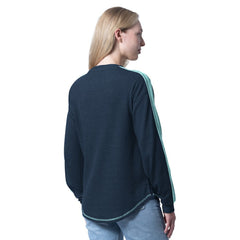 Seattle Kraken G-III 4Her by Carl Banks Women's Advantage Thermal Long-Sleeve Tri-Blend T-Shirt - Deep Sea Blue | US 202986134