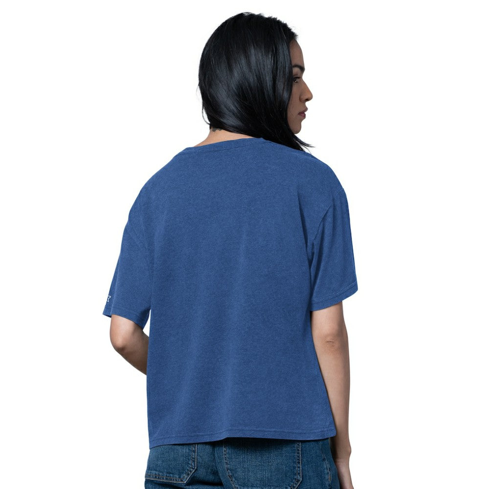 New York Rangers Starter Women's Oversized Hall of Fame T-Shirt - Heather Blue | US 202986145