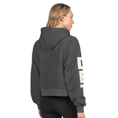 Detroit Red Wings Starter Women's Star Player Cropped Fleece Hoodie - Heather Charcoal | US 202986179