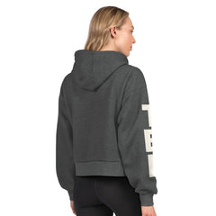 Tampa Bay Lightning Starter Women's Star Player Cropped Fleece Hoodie - Heather Charcoal | US 202986181