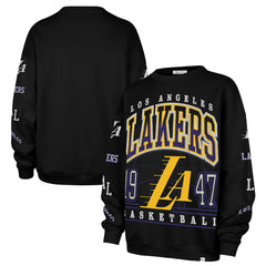 Los Angeles Lakers '47 Women's 2025/26 City Edition Go Big Oversized Sweatshirt Black - 47 brand