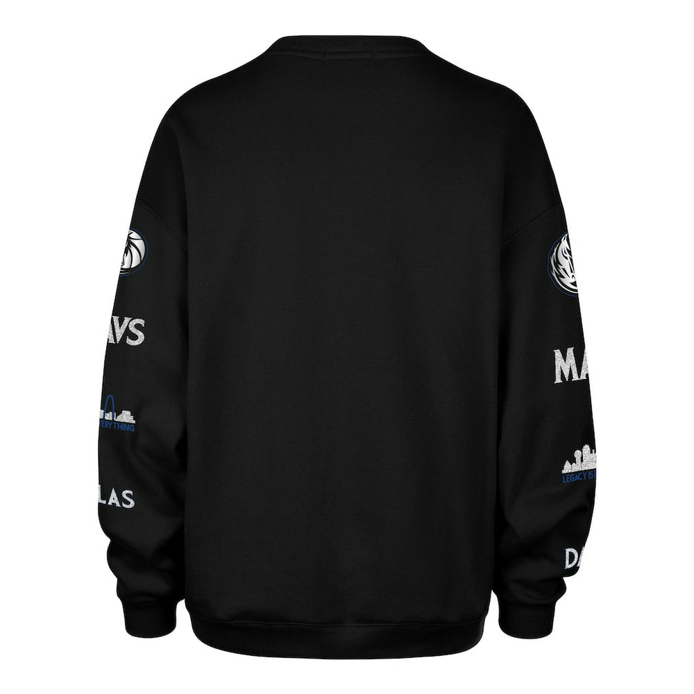 Dallas Mavericks '47 Women's 2025/26 City Edition Go Big Oversized Sweatshirt Black - 47 brand