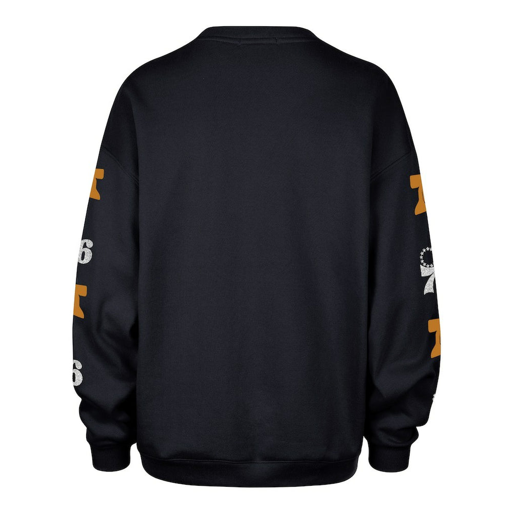 Philadelphia 76ers '47 Women's 2025/26 City Edition Go Big Oversized Sweatshirt Navy - 47 brand