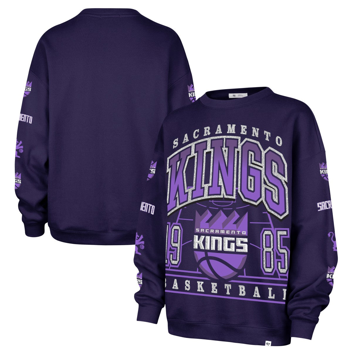 Sacramento Kings '47 Women's 2025/26 City Edition Go Big Oversized Sweatshirt Purple - 47 brand