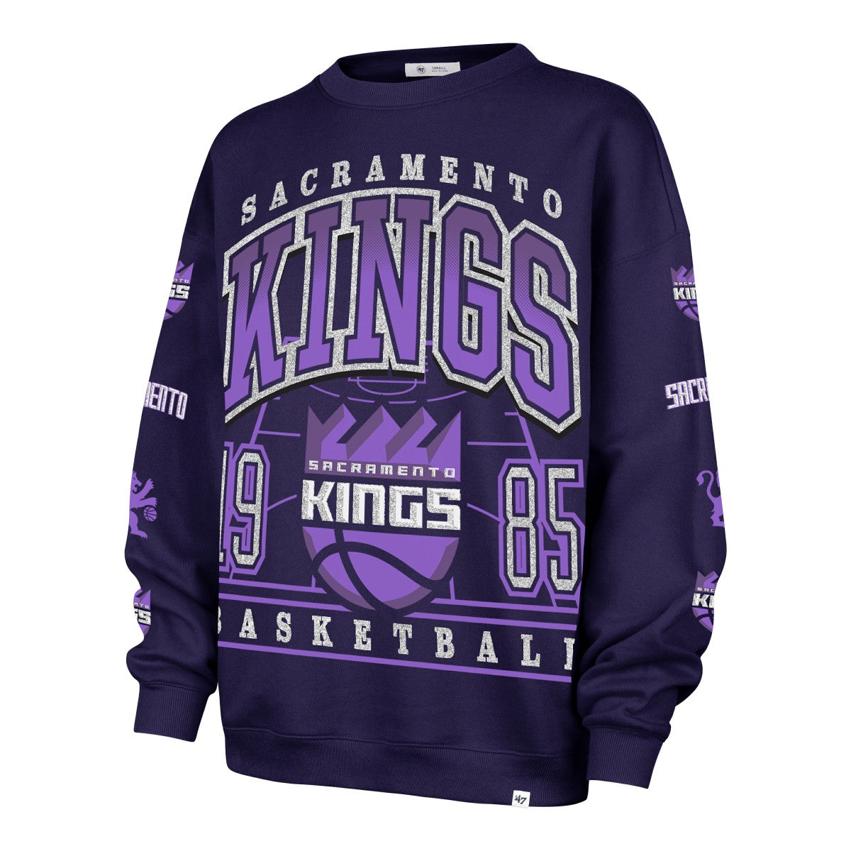 Sacramento Kings '47 Women's 2025/26 City Edition Go Big Oversized Sweatshirt Purple - 47 brand