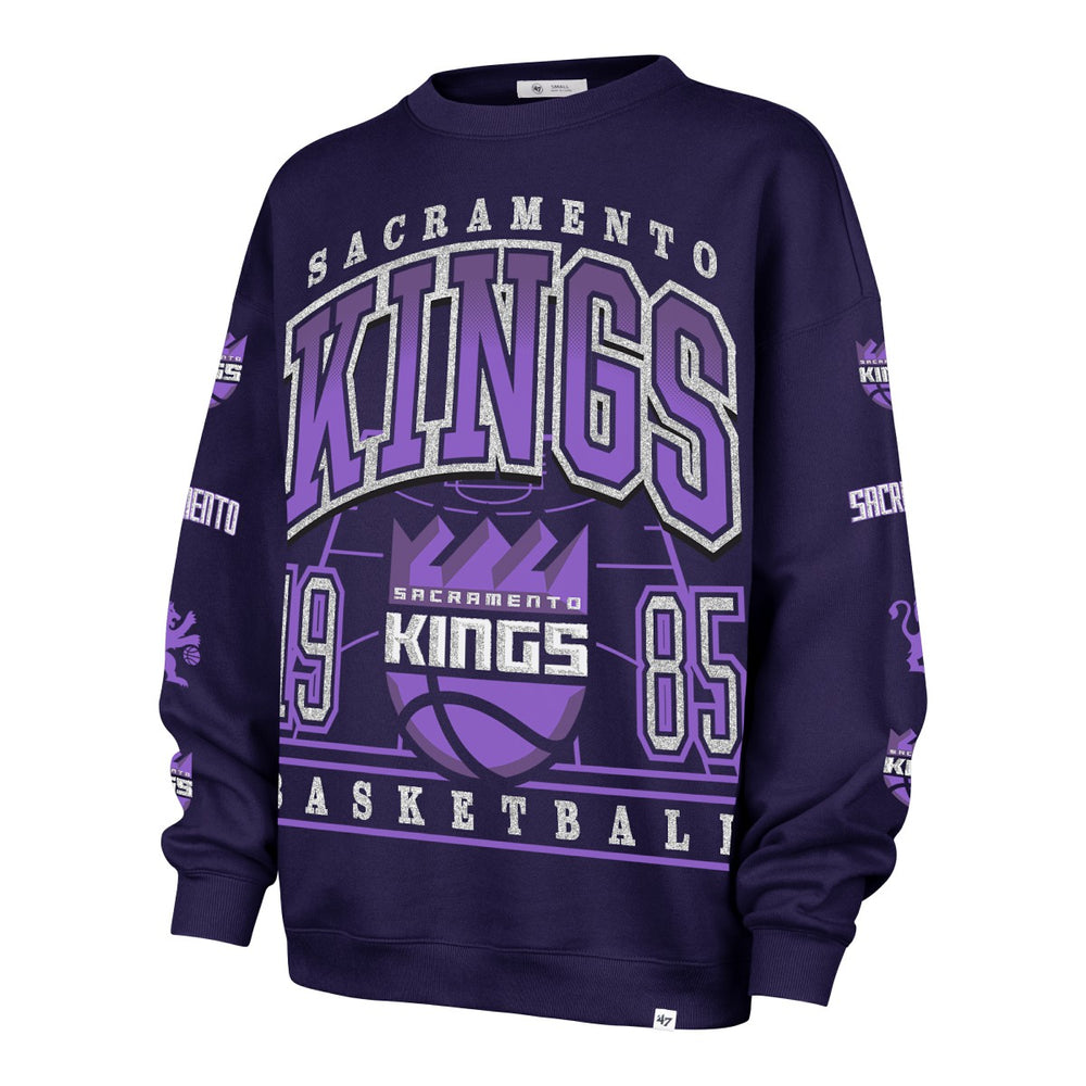 Sacramento Kings '47 Women's 2025/26 City Edition Go Big Oversized Sweatshirt Purple - 47 brand