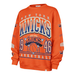 New York Knicks '47 Women's 2025/26 City Edition Go Big Oversized Sweatshirt Orange - 47 brand