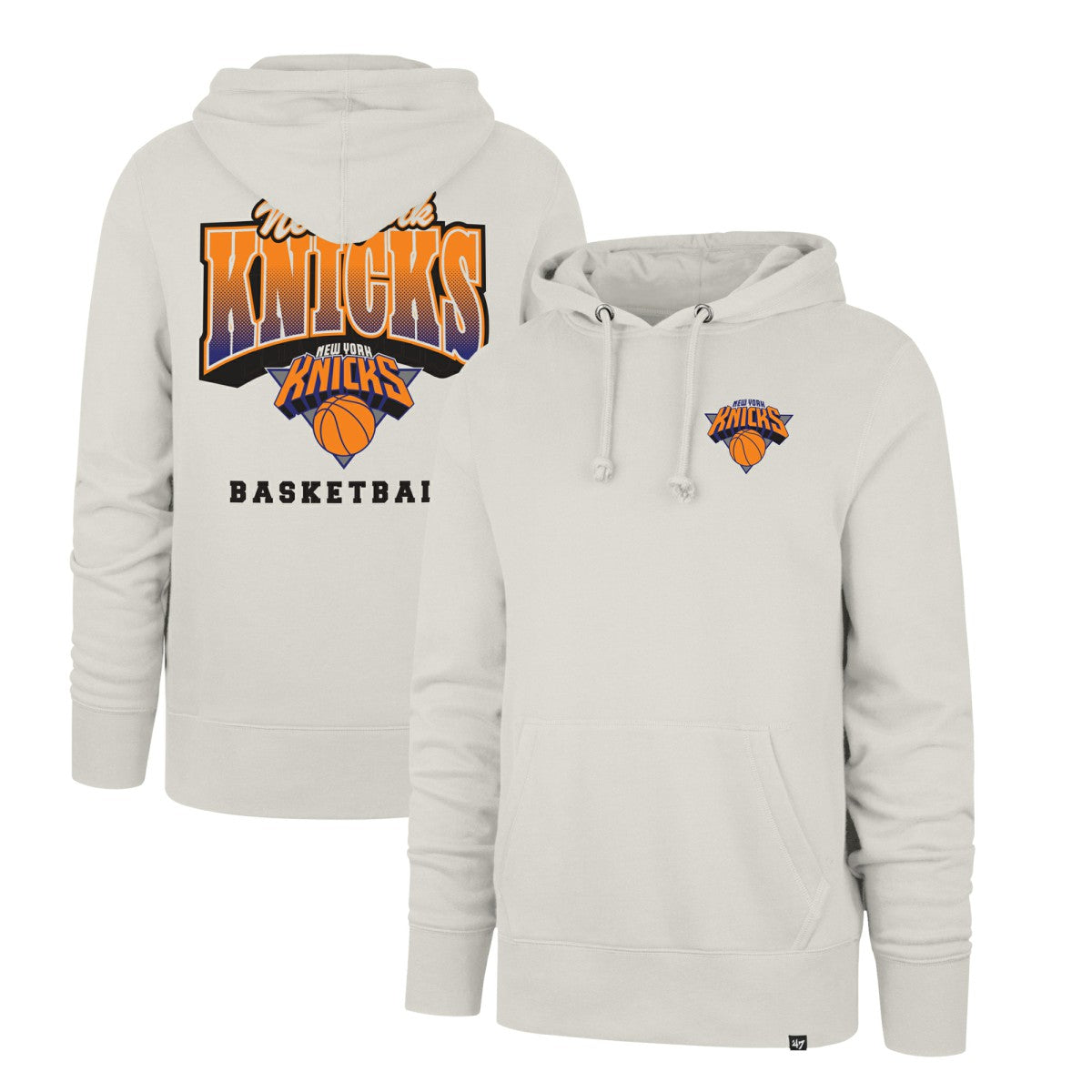 New York Knicks '47 2025/26 City Edition Jab Step Headline Hoodie Natural - 47 brand