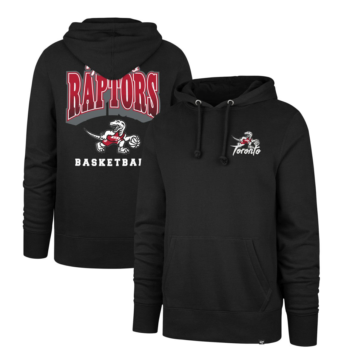 Toronto Raptors '47 2025/26 City Edition Jab Step Headline Hoodie Black - 47 brand