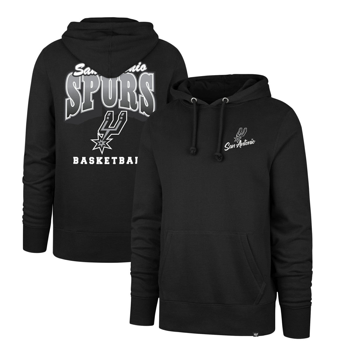 San Antonio Spurs '47 2025/26 City Edition Jab Step Headline Hoodie Black - 47 brand
