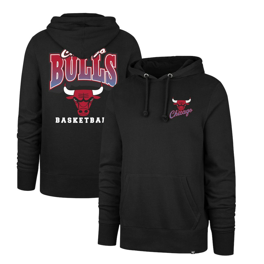 Chicago Bulls '47 2025/26 City Edition Jab Step Headline Hoodie Black - 47 brand outlet