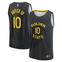 Jimmy Butler III Golden State Warriors Fast Break Replica Player Jersey Statement Editi- Black - Fanatics