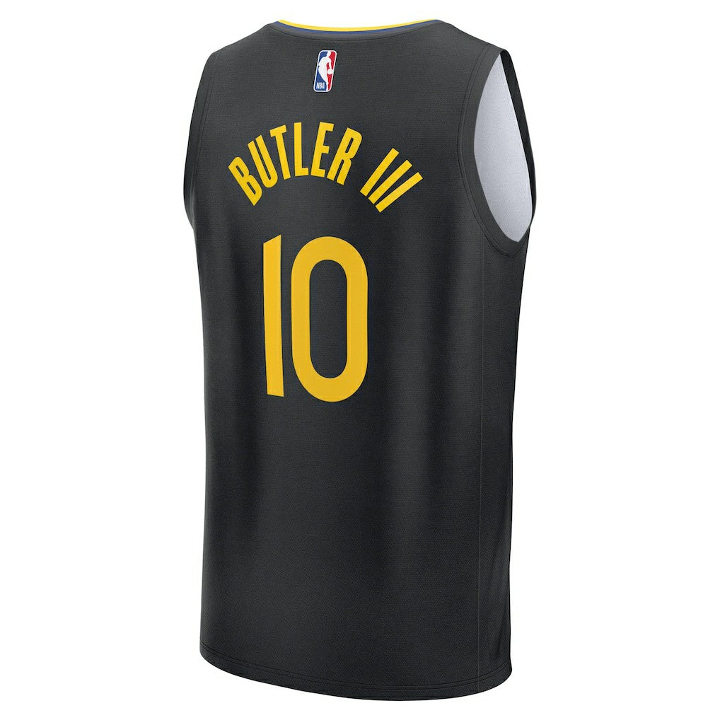 Jimmy Butler III Golden State Warriors Fast Break Replica Player Jersey Statement Editi- Black - Fanatics