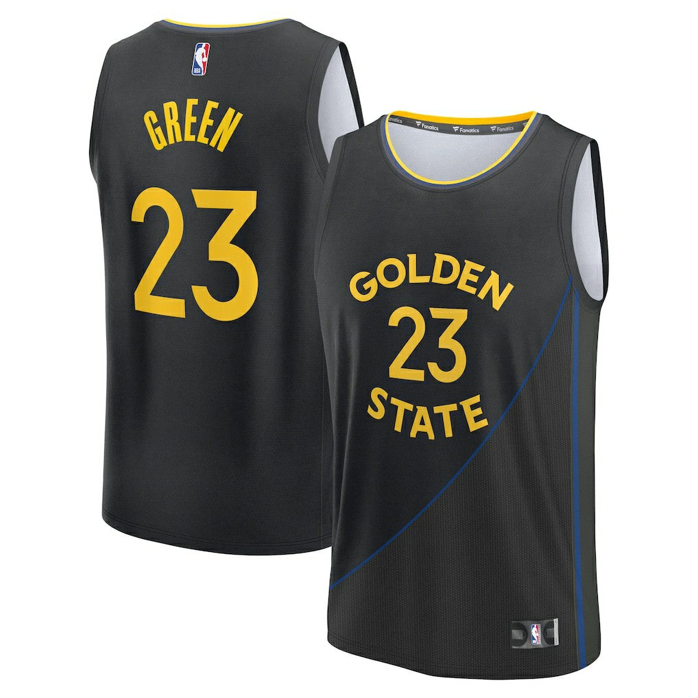 Draymond Green Golden State Warriors Fast Break Replica Player Jersey Statement Editi- Black - Fanatics