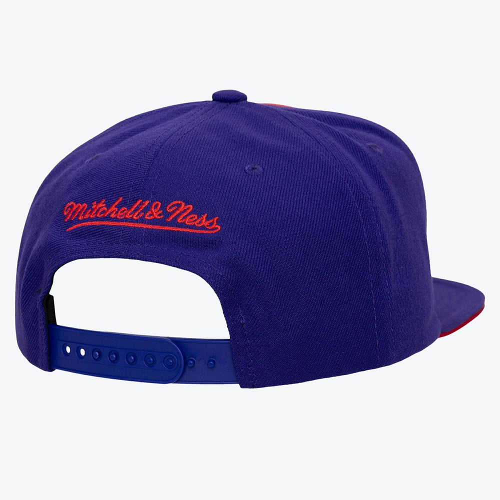 Toronto Raptors Color Pop Snapback Hat Red/Purple - Mitchell & Ness