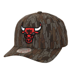 Chicago Bulls Hidden Pro-Crown Adjustable Hat Camo - Mitchell & Ness