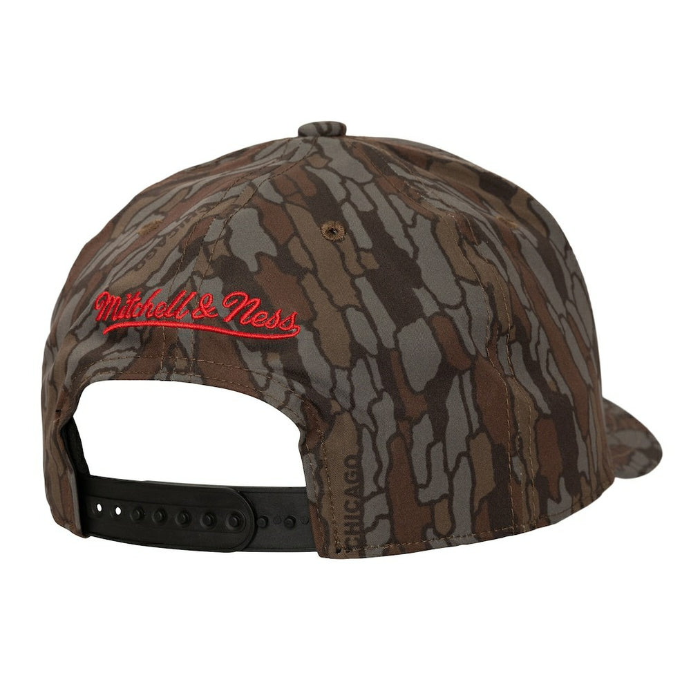 Chicago Bulls Hidden Pro-Crown Adjustable Hat Camo - Mitchell & Ness