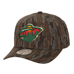Minnesota Wild Mitchell & Ness Hidden Camo Pro Crown Adjustable Hat - Camo | US 202986779