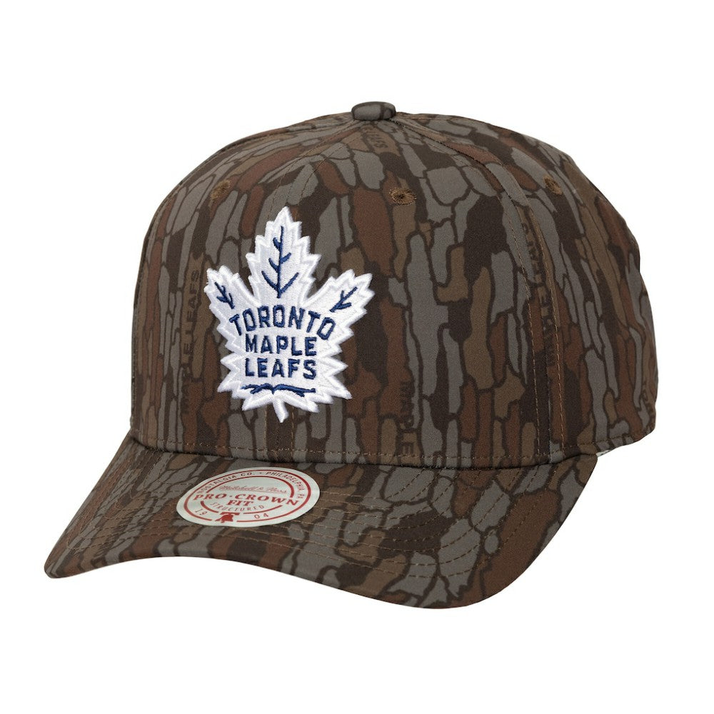 Toronto Maple Leafs Mitchell & Ness Hidden Camo Pro Crown Adjustable Hat - Camo | US 202986784