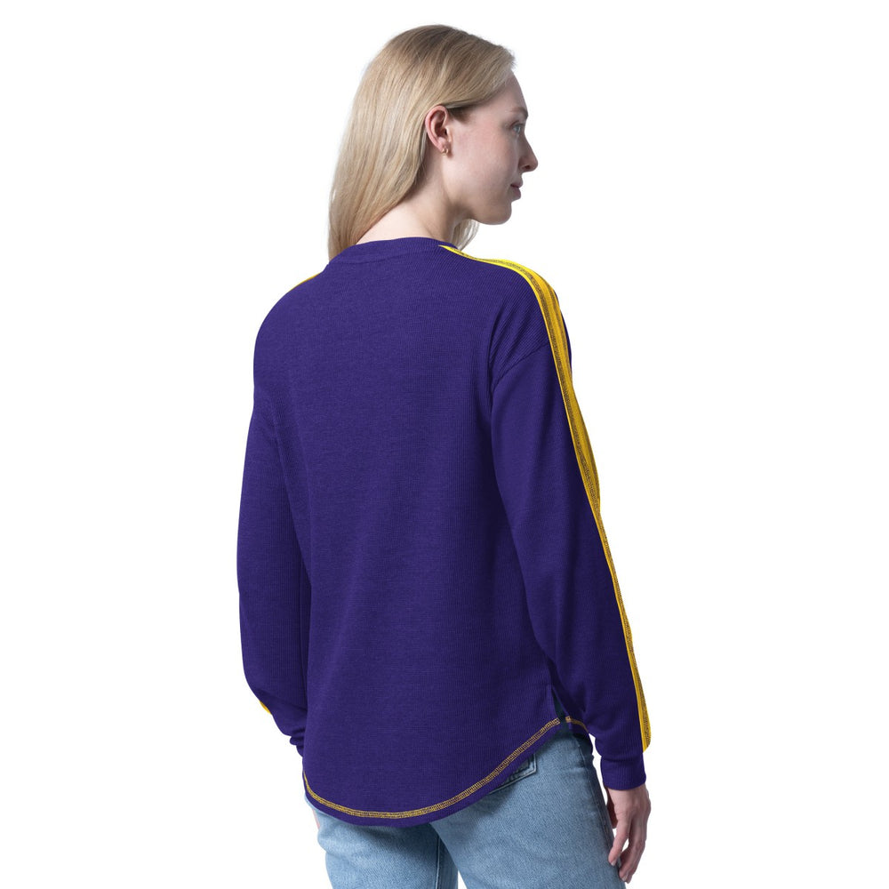 Los Angeles Lakers G-III 4Her by Carl Banks Women's Advantage Tri-Blend Long Sleeve T-Shirt Purple