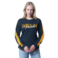 Indiana Pacers G-III 4Her by Carl Banks Women's Advantage Tri-Blend Long Sleeve T-Shirt Navy