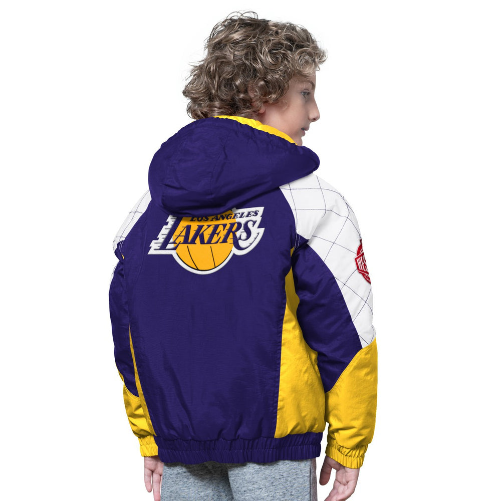 Los Angeles Lakers Starter Youth All Time Pro Jr. Full-Zip Hoodie Jacket Purple/Gold