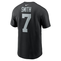Geno Smith Las Vegas Raiders Name & Number T-Shirt - Black T-shirts