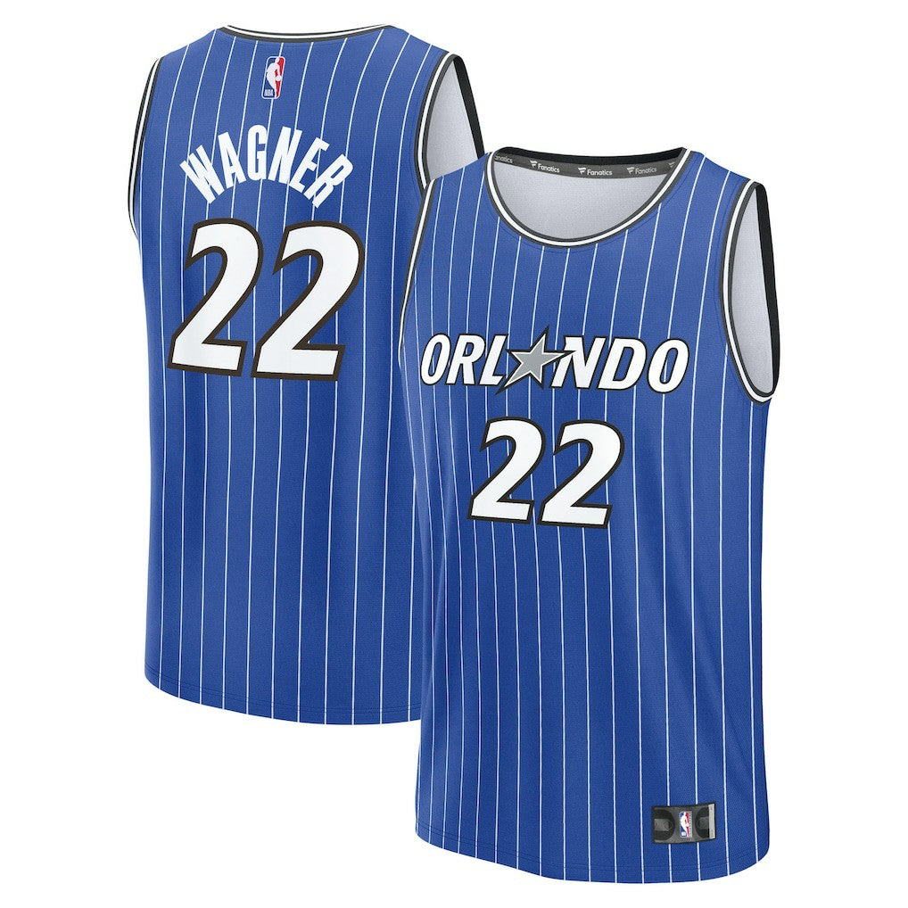 Franz Wagner Orlando Magic Fast Break Replica Player Jersey Icon Edition Blue - Fanatics