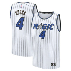Jalen Suggs Orlando Magic Fast Break Replica Jersey White Association Edition - Fanatics
