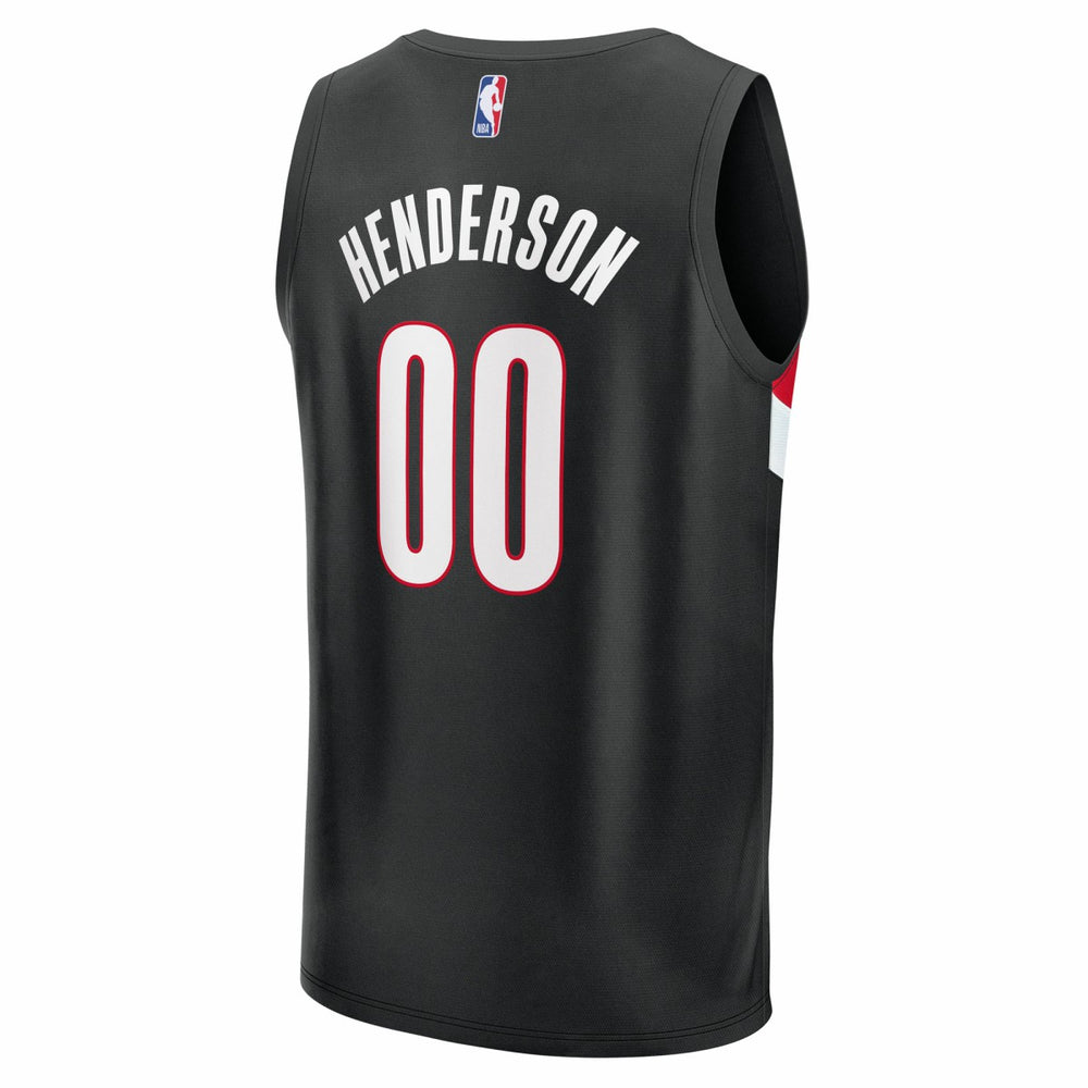 Scoot Henderson Portland Trail Blazers Youth Fast Break Replica Player Jersey Icon Edition Black - Fanatics outlet