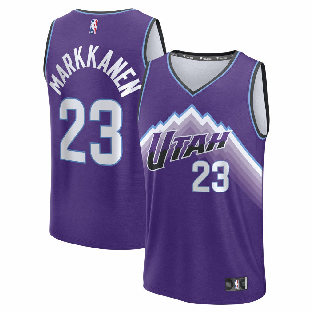 Lauri Markkanen Utah Jazz Fast Break Replica Jersey Icon Edition Purple - Fanatics