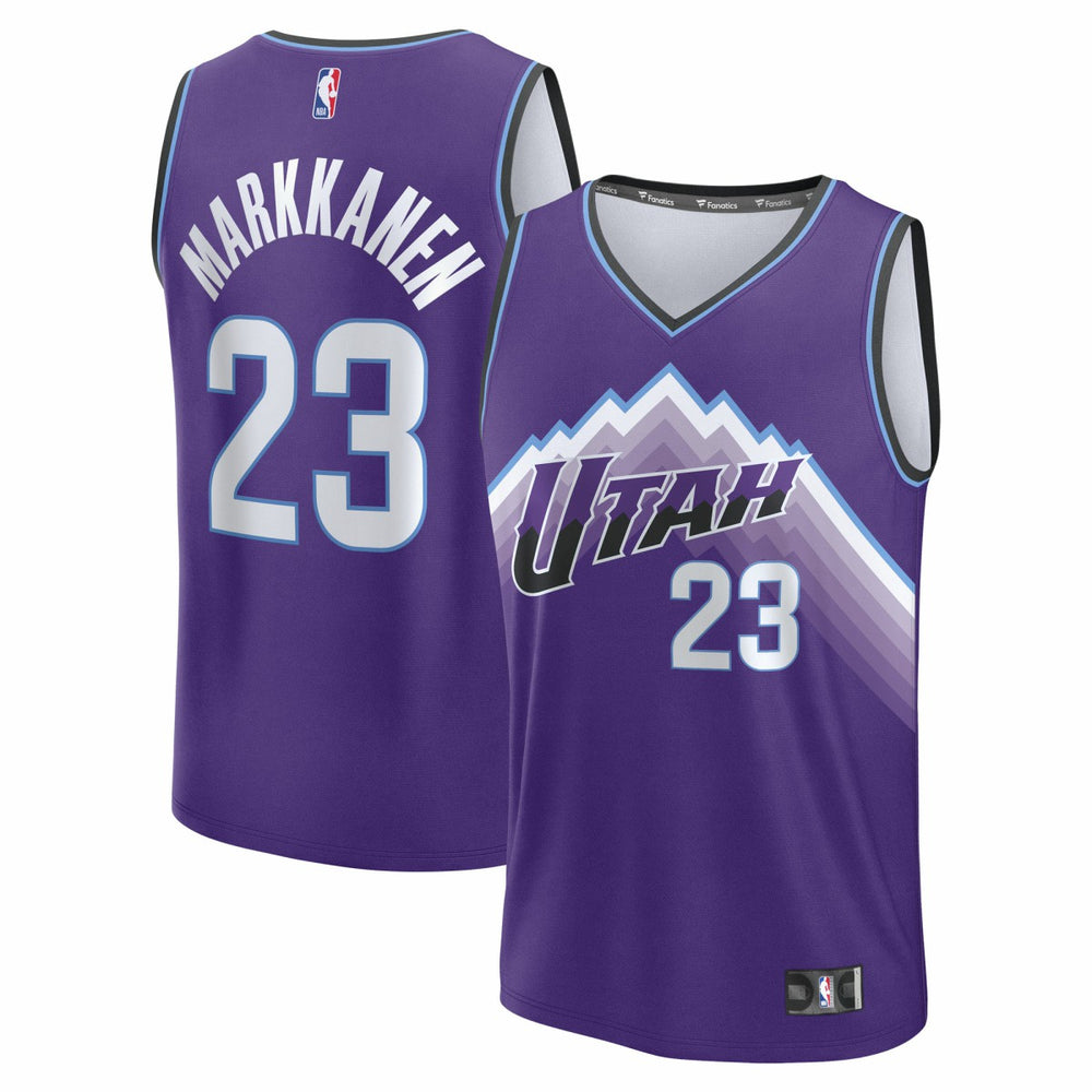 Lauri Markkanen Utah Jazz Youth Fast Break Replica Jersey Icon Edition Purple - Fanatics