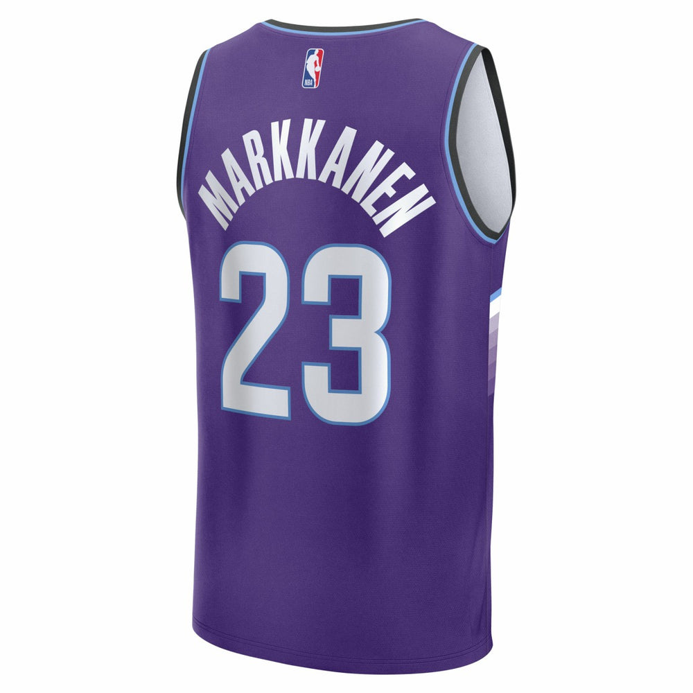 Lauri Markkanen Utah Jazz Youth Fast Break Replica Jersey Icon Edition Purple - Fanatics