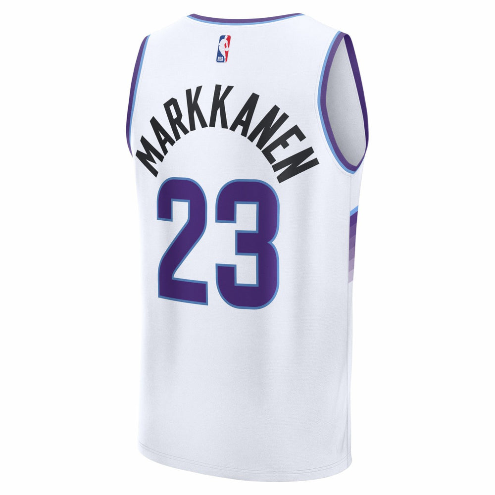 Lauri Markkanen Utah Jazz Youth Fast Break Replica Jersey Association Edition White - Fanatics