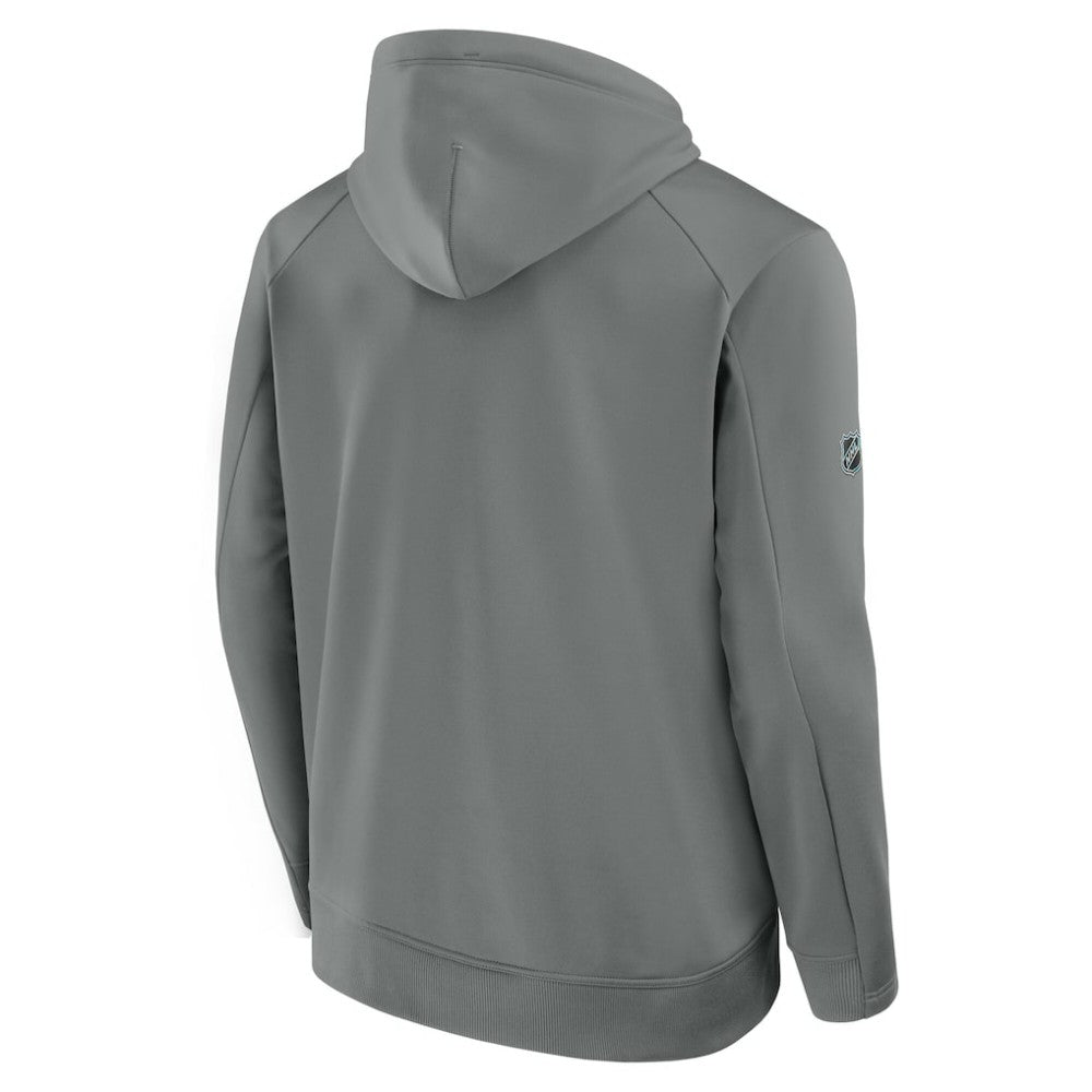 Edmonton Oilers Fanatics 2025 Stanley Cup Playoffs Authentic Pro Rink Fly Fleece Pullover Hoodie - Gray | US 202988480