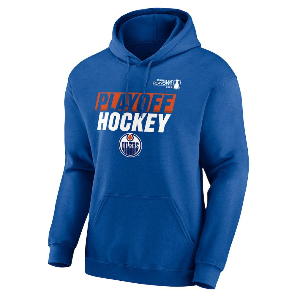 Edmonton Oilers Fanatics 2025 Stanley Cup Playoffs Breakout Fleece Pullover Hoodie - Royal | US 202988714
