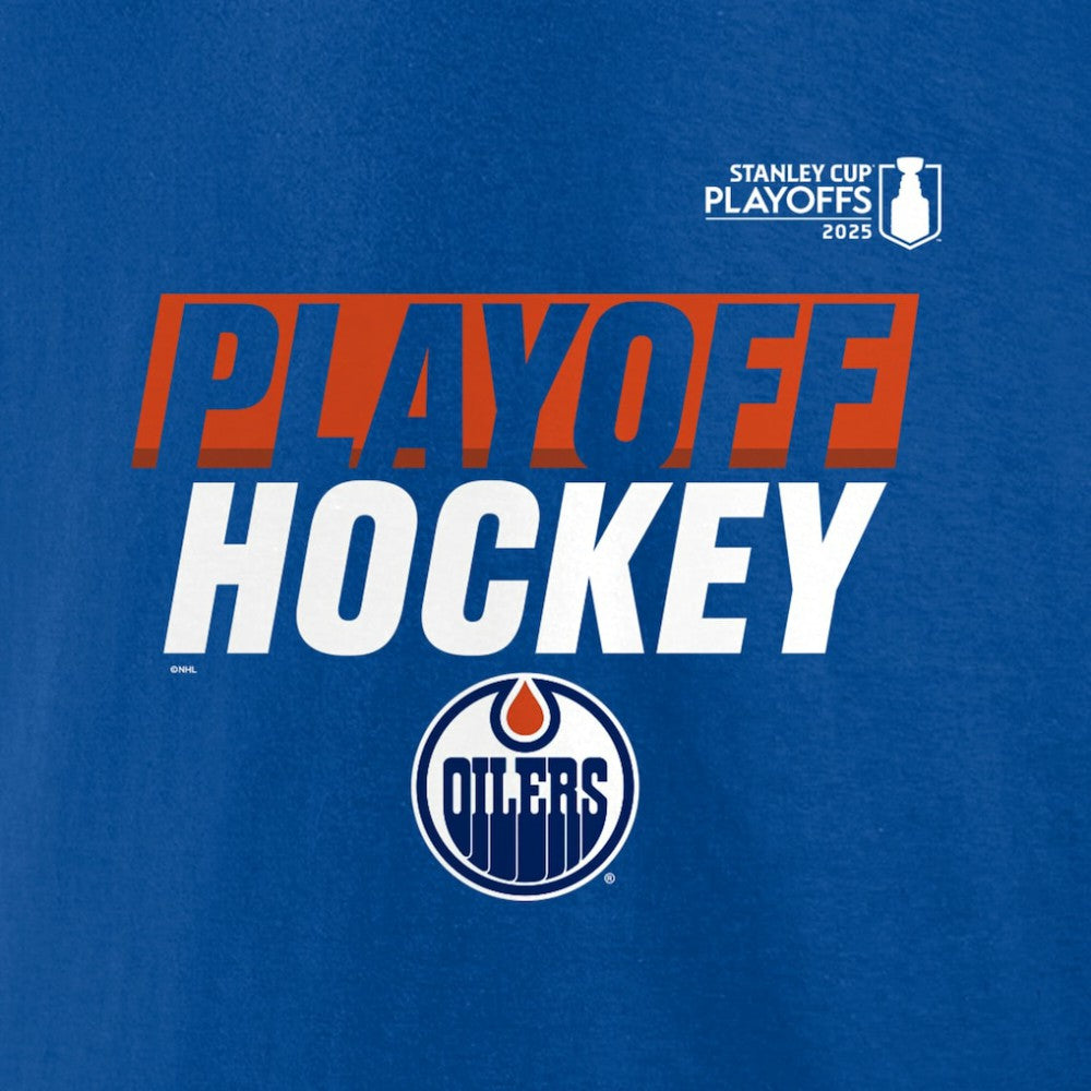 Edmonton Oilers Fanatics 2025 Stanley Cup Playoffs Breakout Fleece Pullover Hoodie - Royal | US 202988714