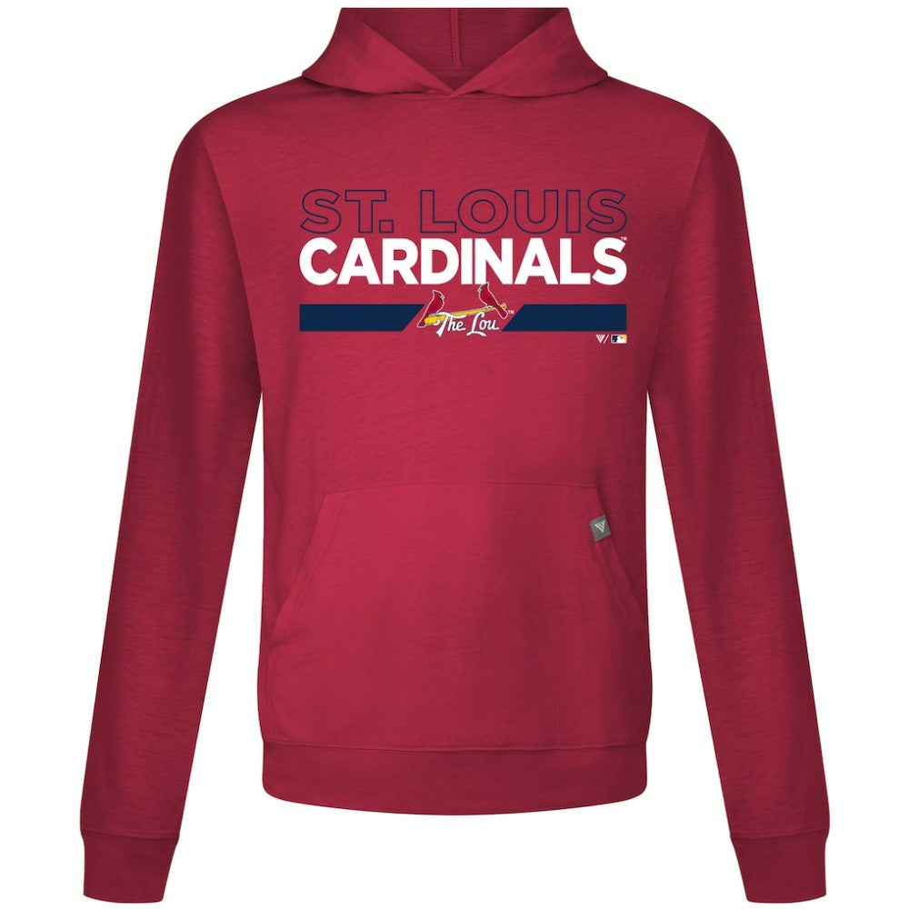 St. Louis Cardinals Levelwear City Connect Relay No Hitter Pullover Hoodie - Red Hoodies