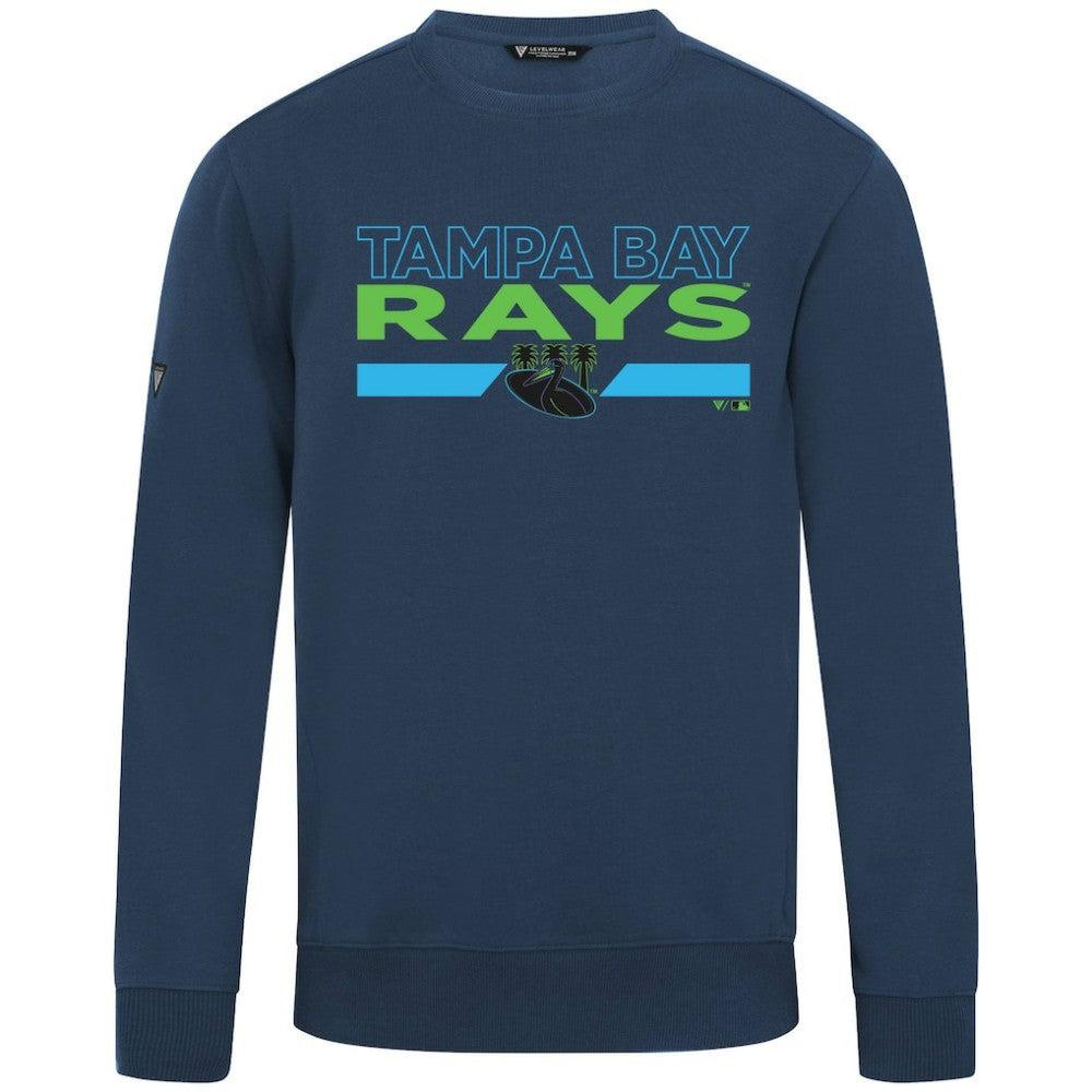 Tampa Bay Rays Levelwear City Connect Zane No Hitter Pullover Sweatshirt - Navy Pullover