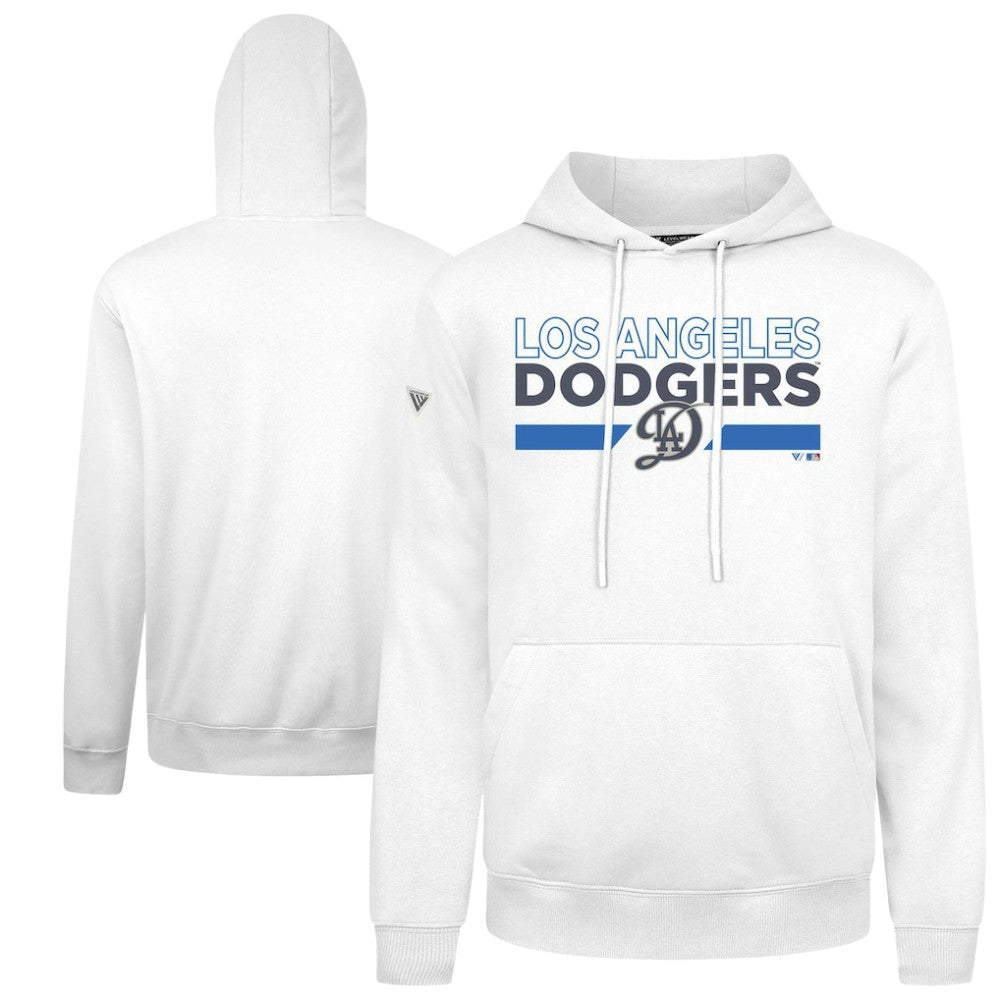 Los Angeles Dodgers Levelwear City Connect Podium No Hitter Pullover Hoodie - White Hoodies