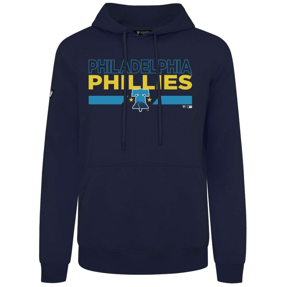 Philadelphia Phillies Levelwear City Connect Podium No Hitter Pullover Hoodie - Navy Hoodies