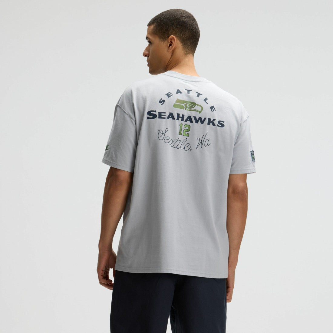 Seattle Seahawks 2025 Rivalries Collection Essential Max90 T-Shirt - Wolf Gray T-shirts