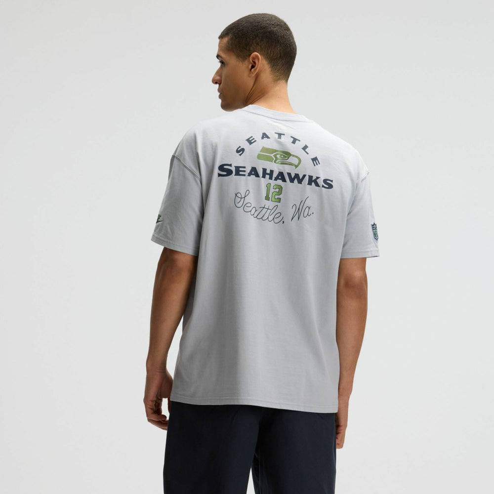 Seattle Seahawks 2025 Rivalries Collection Essential Max90 T-Shirt - Wolf Gray T-shirts