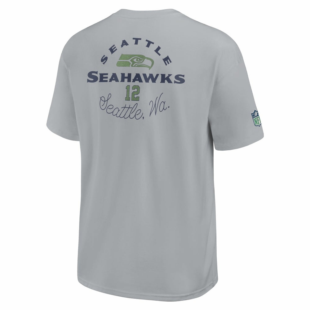 Seattle Seahawks 2025 Rivalries Collection Essential Max90 T-Shirt - Wolf Gray T-shirts